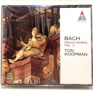 🦋 Bach: Organ Works Vol. 2 Teldec USA 1995 2 Disc UPC 745099445928 SEALED Promo